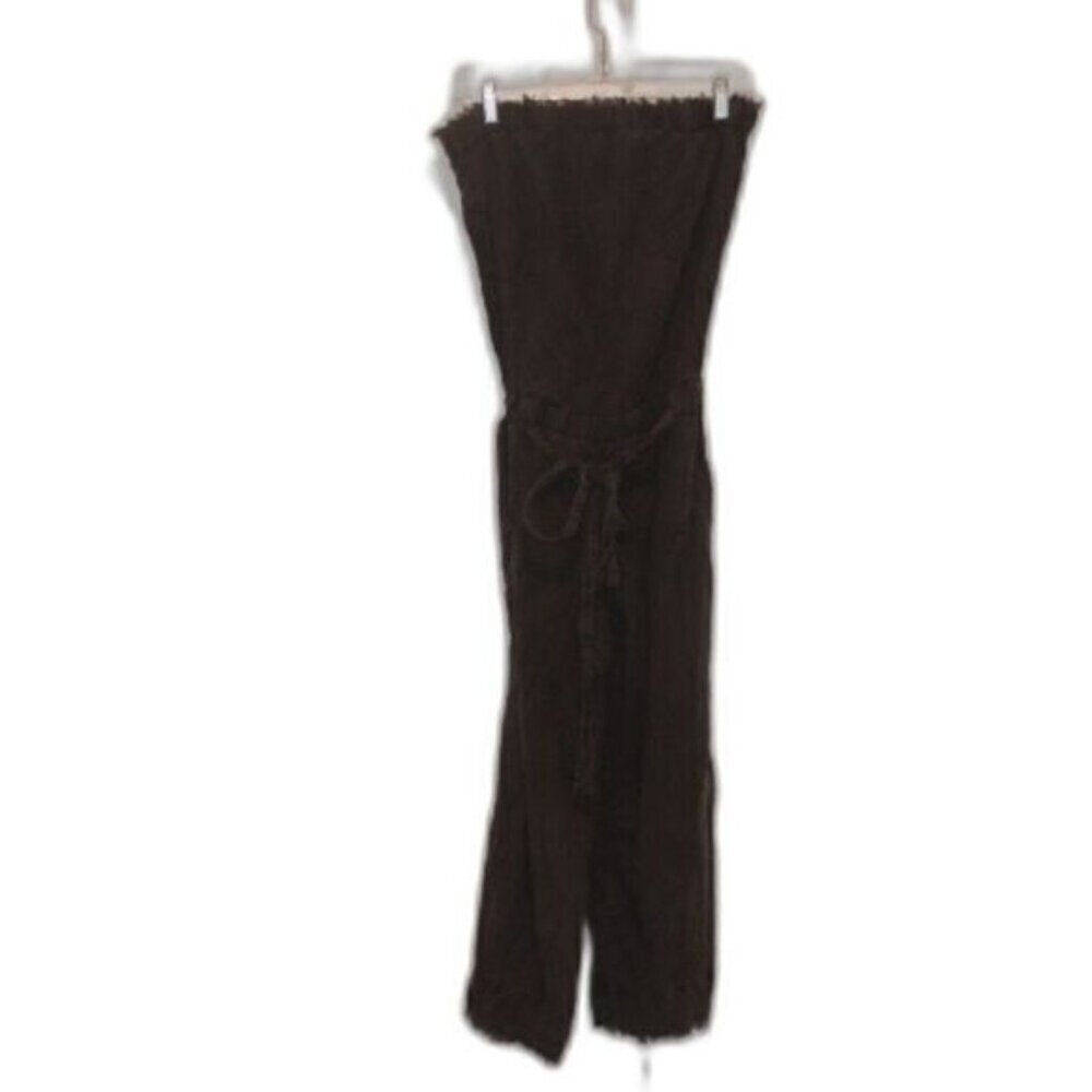 Anthropologie Strapless Brown Jumpsuit